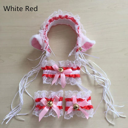 Adorable Kitty Cat Neko Cosplay Set Kawaii Accessories 13 Colors