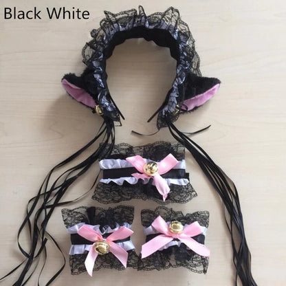 Adorable Kitty Cat Neko Cosplay Set Kawaii Accessories 13 Colors