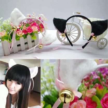 Fuzzy Neko Kitten Ears Soft Adorable Headband Accessory