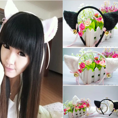 Fuzzy Neko Kitten Ears Soft Adorable Headband Accessory