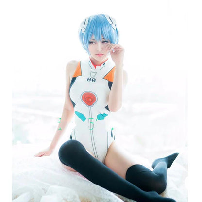 Neon Genesis Evangelion Bodysuit Asuka & Rei Women's Cosplay Costume