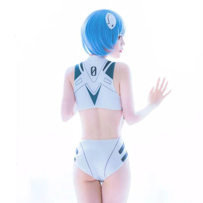 Neon Genesis Evangelion Bodysuit Asuka & Rei Women's Cosplay Costume