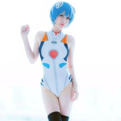 Neon Genesis Evangelion Bodysuit Asuka & Rei Women's Cosplay Costume