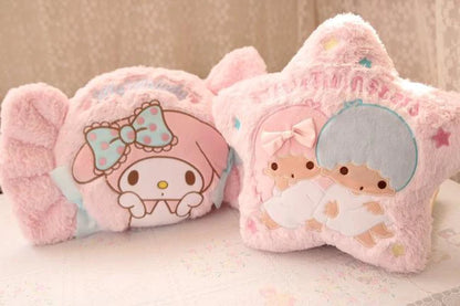 Sanrio My Melody & Little Twin Stars Throw Pillows Upgrade Your Kawaii Bedroom