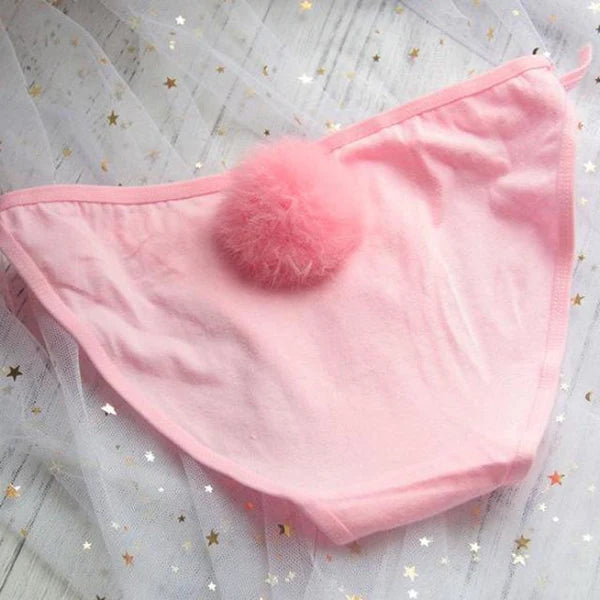 Colorful Bunny Tail Panties Women's Flattering Fit & Cute Design