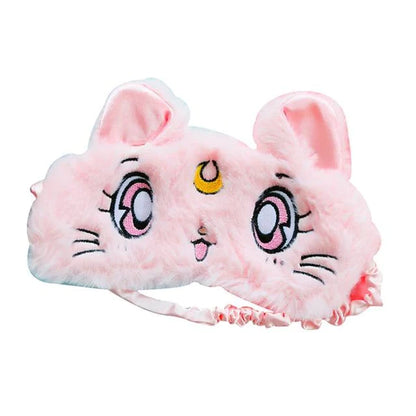 Sailor Moon Anime Luna Kitten Sleep Mask Plush Furry & Kawaii