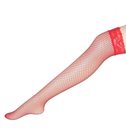 Irresistible Lace Garter Fishnet Stockings 5 Colors Womens Kawaii Fashion