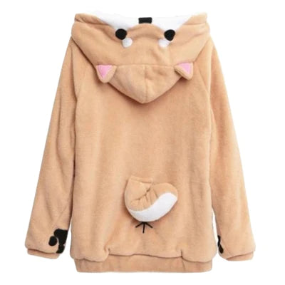 Snuggle up in Style with Anime Inspired Adorable Corgi Puppy Hoodie