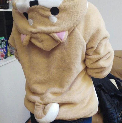 Snuggle up in Style with Anime Inspired Adorable Corgi Puppy Hoodie