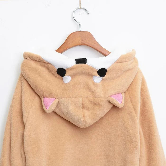 Snuggle up in Style with Anime Inspired Adorable Corgi Puppy Hoodie