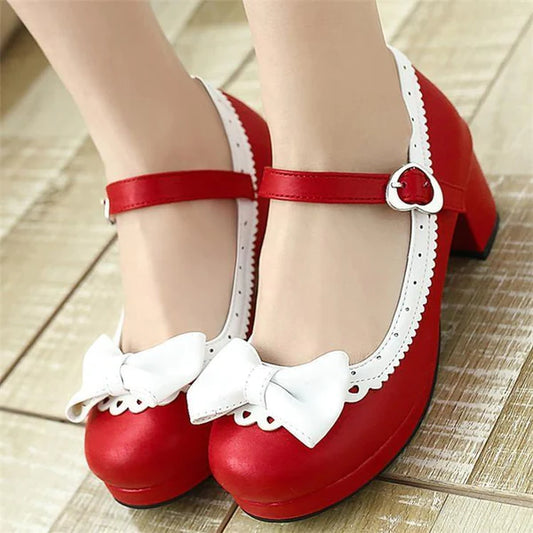 Premium Kawaii Lolita Women's Shoes Sweet High Heels Feel Like a Doll