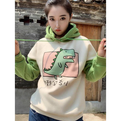 Unleash Your Inner Cuteness Now with Kawaii Women's T-Rex Hoodie