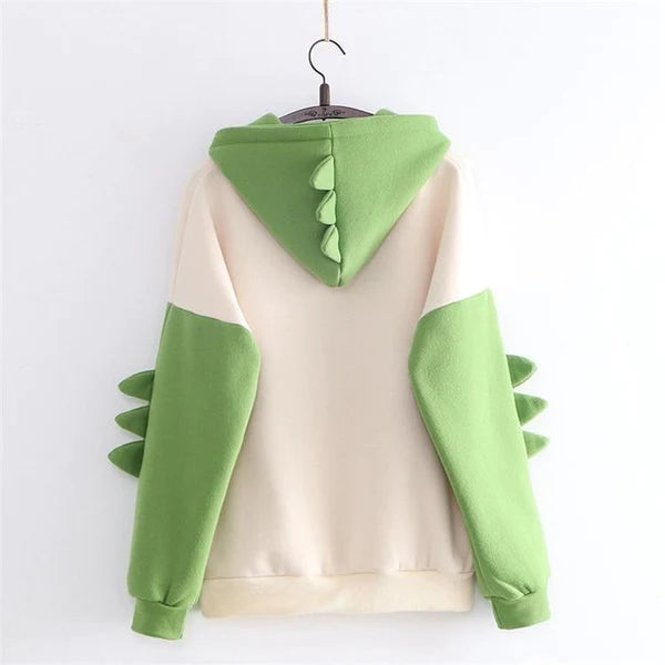 Unleash Your Inner Cuteness Now with Kawaii Women's T-Rex Hoodie