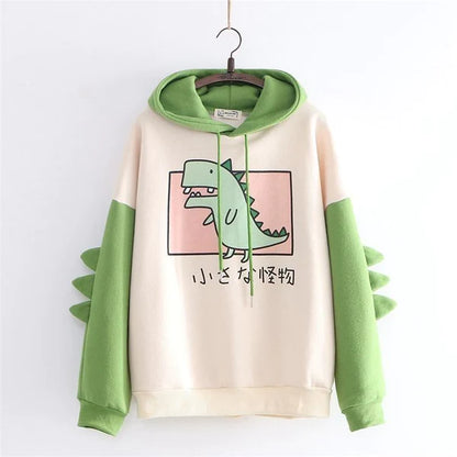 Unleash Your Inner Cuteness Now with Kawaii Women's T-Rex Hoodie