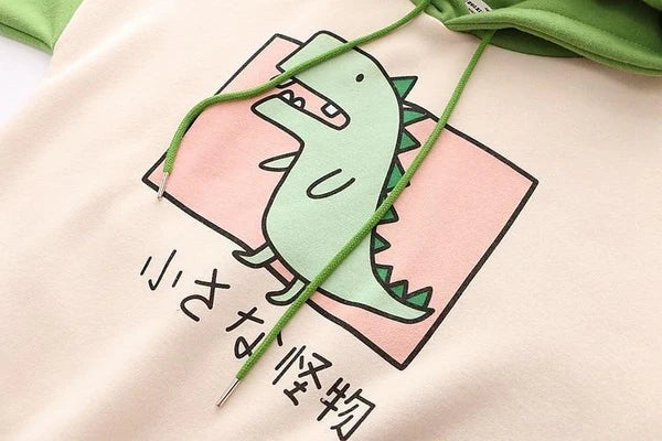 Unleash Your Inner Cuteness Now with Kawaii Women's T-Rex Hoodie