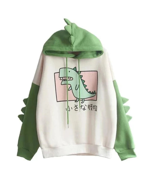 Unleash Your Inner Cuteness Now with Kawaii Women's T-Rex Hoodie