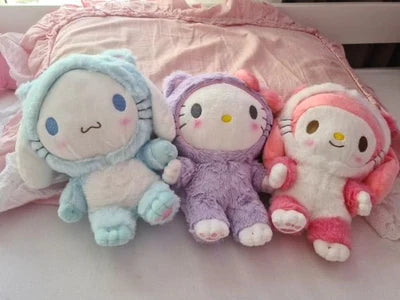 Sanrio Cinnamoroll Hello Kitty My Melody Kawaii Plush & Blanket Set