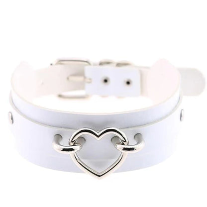 Embrace Your Inner Babydoll Women's Heart Collar Chokers 15 Colors