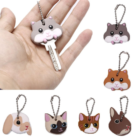 1pc Cartoon Key Protective Case Cover For Key Control Dust Cover Holder Organizer Home Accessories Supplies