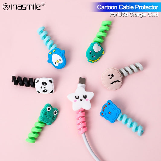 Charging Cable Protector For Phones Cable holder Ties cable winder Clip For Mouse USB Charger Cord management cable organizer
