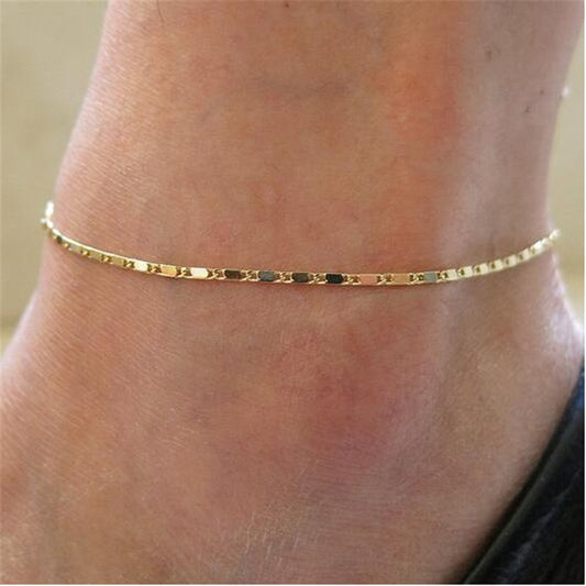 Fine Anklet Ankle Bracelet Cheville Barefoot Sandals Foot Jewelry Leg Chain On Foot Pulsera Tobillo For Women Halhal
