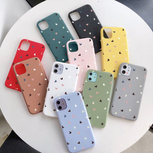 For Samsung A20E A21S A40 A41 A50 A51 A52 A53 A70 S9 S10 S20 FE Lite S21 Plus Ultra A32 A31 A33 A12 A13 A03 A10 Love Heart Cases
