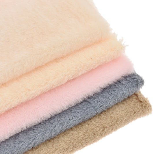 Solid Color Soft Artificial Fur A4 Fabric Patchwork Women Bags Clothing Coat Quilting Craft Decoration Material