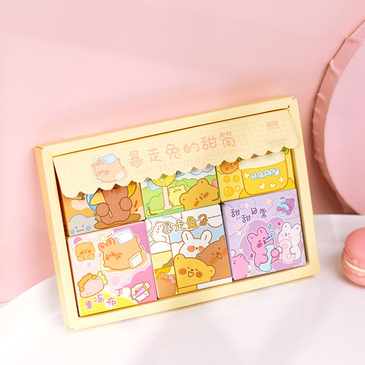 Yoofun 300pcs/box 6 Designs Cute Stickers for Bullet Journaling Scrapbooking kawaii Innovative Decorative Stationery Stickers