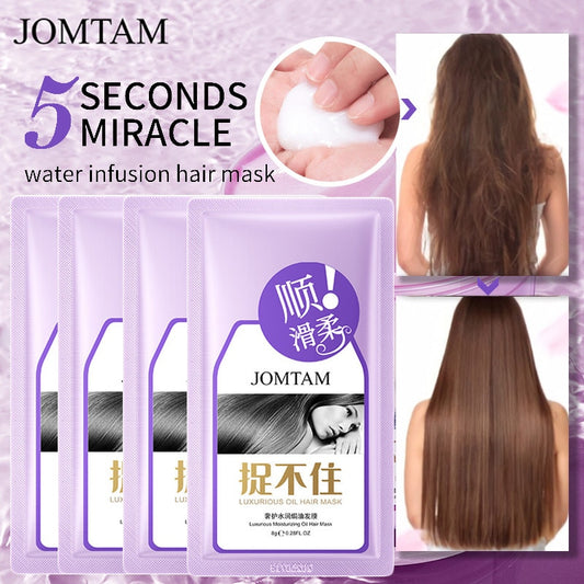 Keratin Magical Straightening Hair Mask 5 Seconds Repairs Hair Damage Frizzy Restore Soft Smooth Nutrition Care Treatment