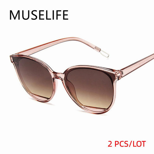 New Arrival Fashion Sunglasses Women Vintage Metal Mirror Classic Vintage Sun Glasses Female Oculos De Sol Feminino UV400