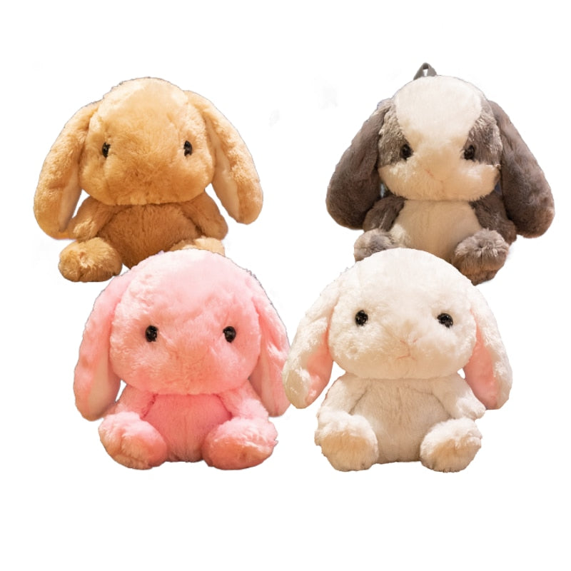 Kawaii Plush Rabbit Long Ear Bunny Bag Plushie Doll Plush Toys Children Backpack for Girls Kids