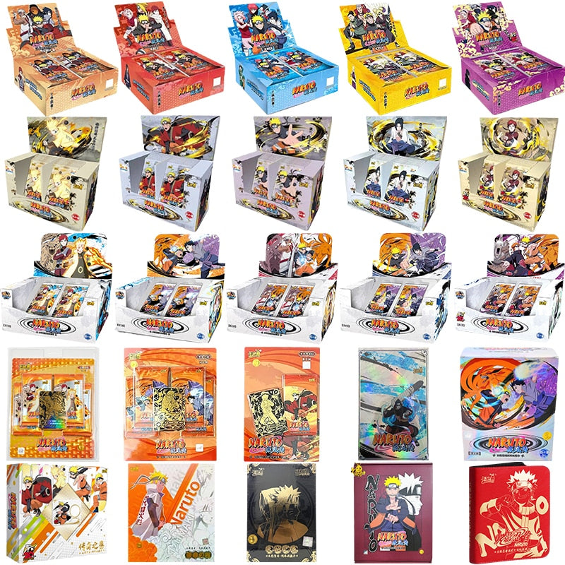 KAYOU Original Naruto Complete Series Card Booster Pack Anime Figure Rare Collection Cards Flash Card Toy For Children Xmas Gift