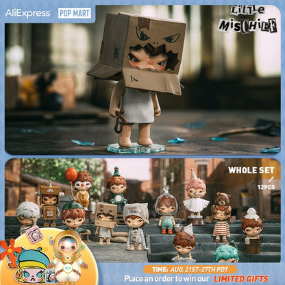 POP MART Hirono Little Mischief Series 1pc/12pcs Mystery Box Blind box Action Figurine Cute Toy