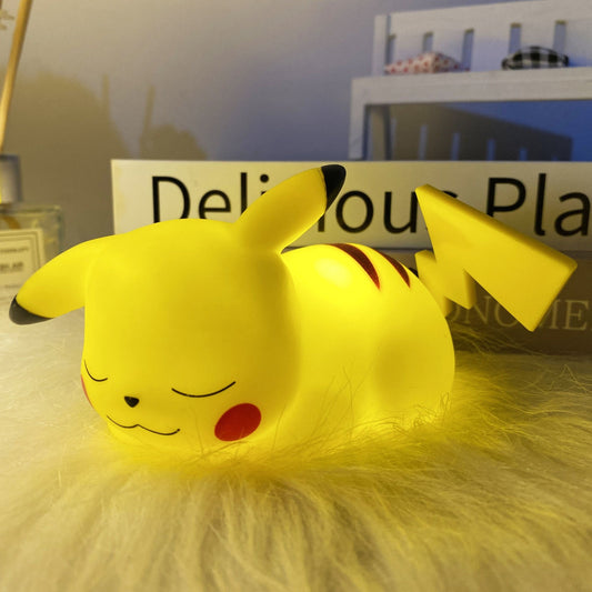 Pikachu Night Light Squirtle Charmander Pokémon: Cute Anime Bedroom LED Decorations