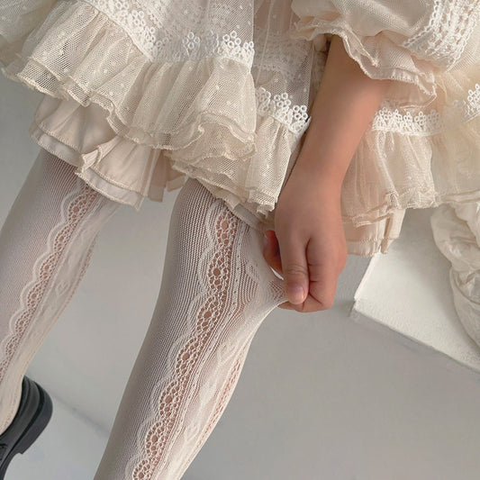 Chic Girl's Kid's Pantyhose Fishnet Stockings Ballet Dance Tights.Children's Fishnets Hosiery Mesh Stockings
