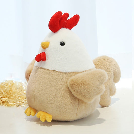 Chicken Stuffed Animal 23cm Cute Plush Doll Toys Children Hen Plushies Boys Girls Sleeping Soft Purple Pink Brown Chicken Doll