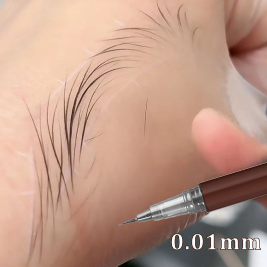 1/2PCS Waterproof Liquid Eyebrow Pencil Easy To Color Sweat-proof Eyebrow Pen 0.01MM Ultra Thin Head Eye Makeup Cosmetic