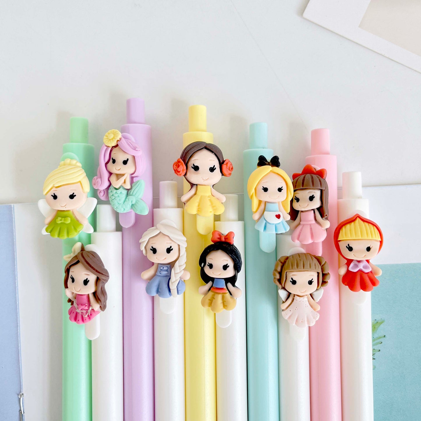 10pcs stationery cute the princess pens stationary pens back to school korean stationery cute things pens kawaii cute pen