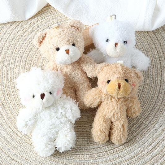 12cm Cute Blush Teddy Bear Plush Toys Cartoon Rabbit Bunny Plushies Stuffed Animal Dolls Keychain Pendant Girl Small Gift Wholesale