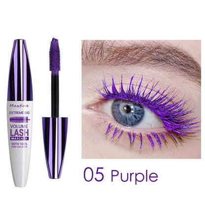 5D Silk Fiber Mascara Lash Color Mascara Waterproof Rimel 3D Mascara Eyelash Extension Thick Lengthening Eye Lashes Cosmetic