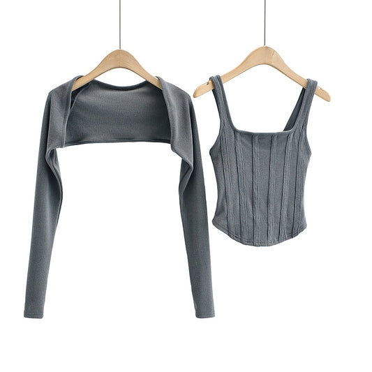 Cropped Top Women Summer Knit Tank Top Women Corset Top White Crop Top Ribbed Cute Black Tops Sets Punk Clothes