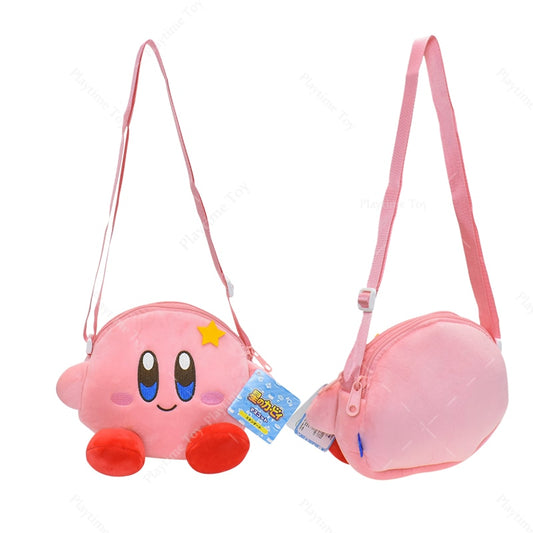 Kawaii Kirby Plush Bag 16CM Video Game Toy Stuffed Animal Coin Purse Star Soft Doll Storage Messenger Over Shoulder For Children Girls Gifts