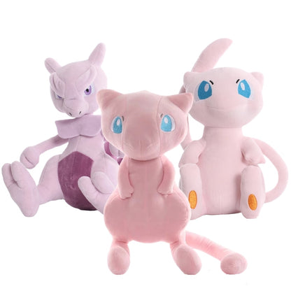 22cm Takara Tomy Pokemon Mewtwo Plush Doll Video Game Toys Mew Plushies Soft Stuffed Animals Gifts for Kids Children Birthday Gifts