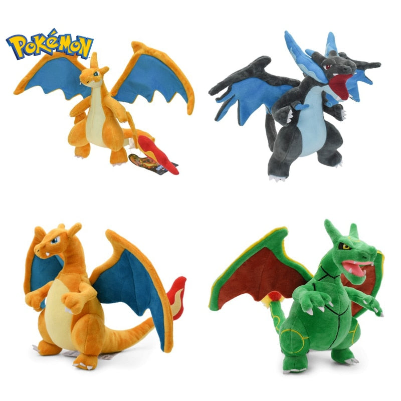 Pokémon Mega X and Y Shiny Charizard Plushie: Rayquaza Baby Version Game Stuffed Animal Toy Stuffie