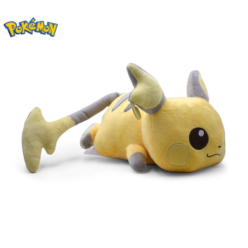 Authentic Pokémon Sleeping Raichu Plushie: Limited Edition Video Game Stuffed Animal Toy Stuffie