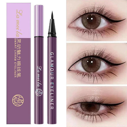 Waterproof Liquid Eyeliner Smudge Proof Fine Tip Makeup Eyeliner For Women Beginner Friendly Fast Drying Cosmetics Portable Long