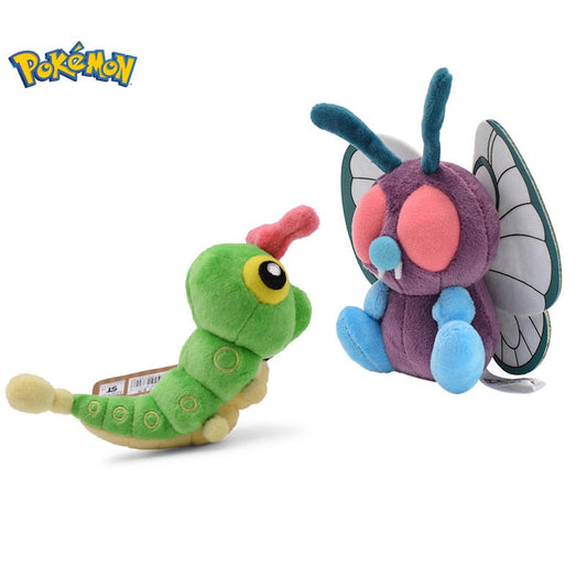 Butterfree Plush Toy Caterpie and Weedle Plushies Authentic Pokémon Gen 1 Bug Types Video Game Stuffed Animal Toy Stuffies