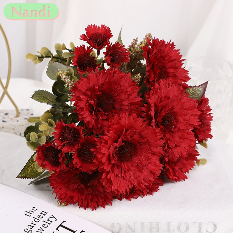 Fake Sunflower Gerbera Artificial Gerbera Wedding Decoration Fake Flower Realistic Plant Home Decoration Shooting Props