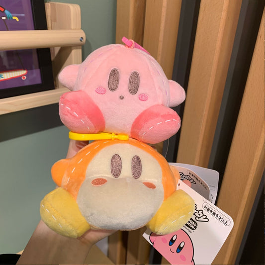 Kirby Plush Toy Cute Waddle Dee Bunny Rabbit Hat Soft Doll Key-chain 8cm Video Game Bag Pendant Decoration Children Kids Birthday Gift