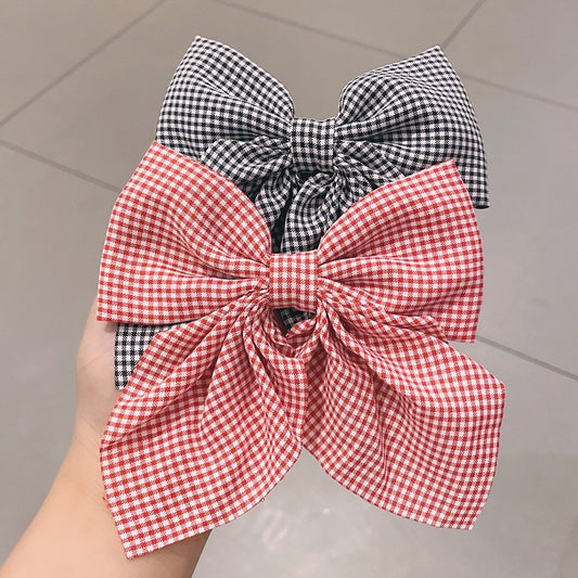 New Polka Dot Print Barrettes Long Ribbon Hair Clip Bow Knotted Chiffon Hairpin for Women Girls Headwear Hair Accessories